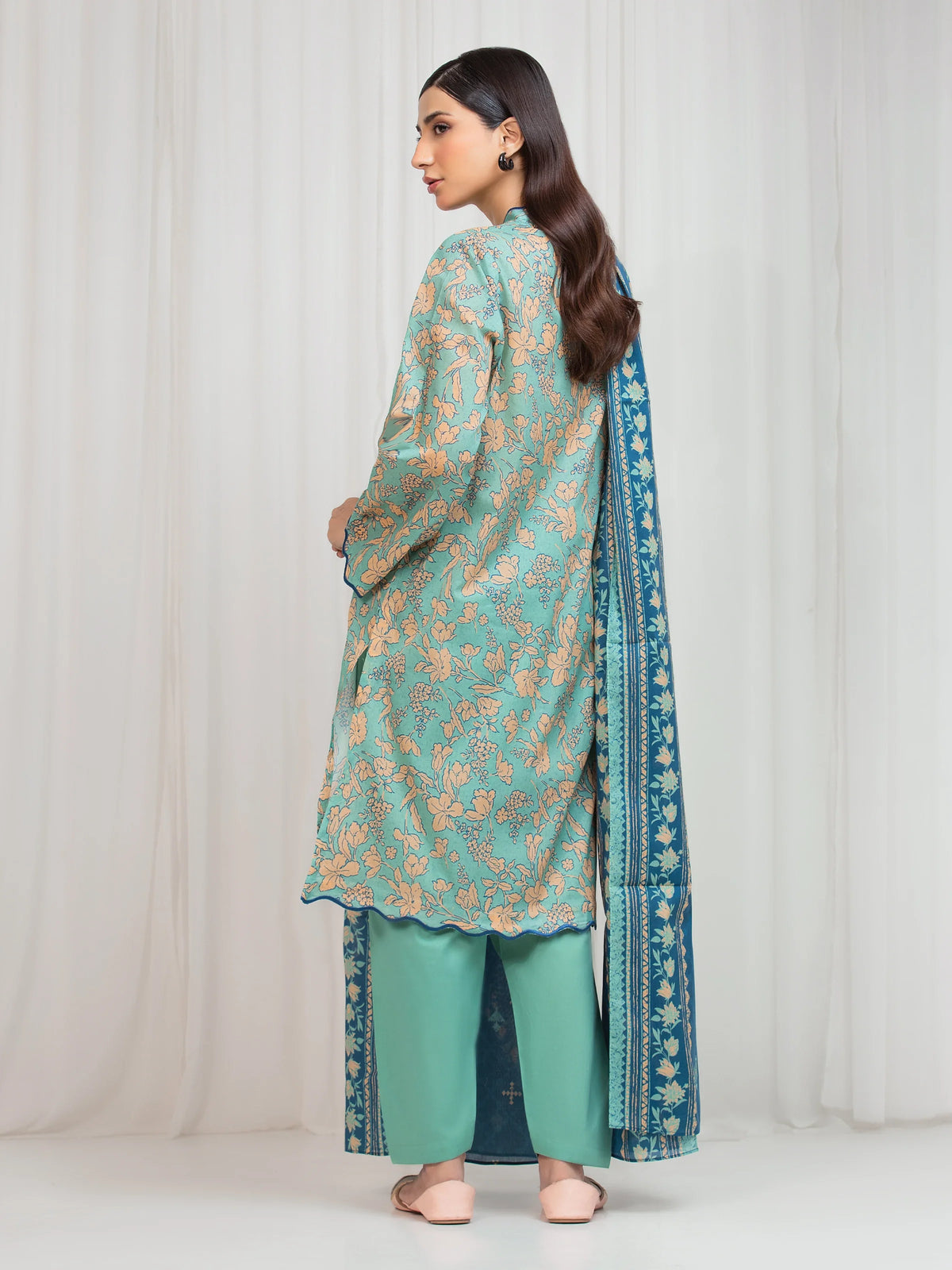 Printed Lawn Suit - EWU6A1-36654-3P