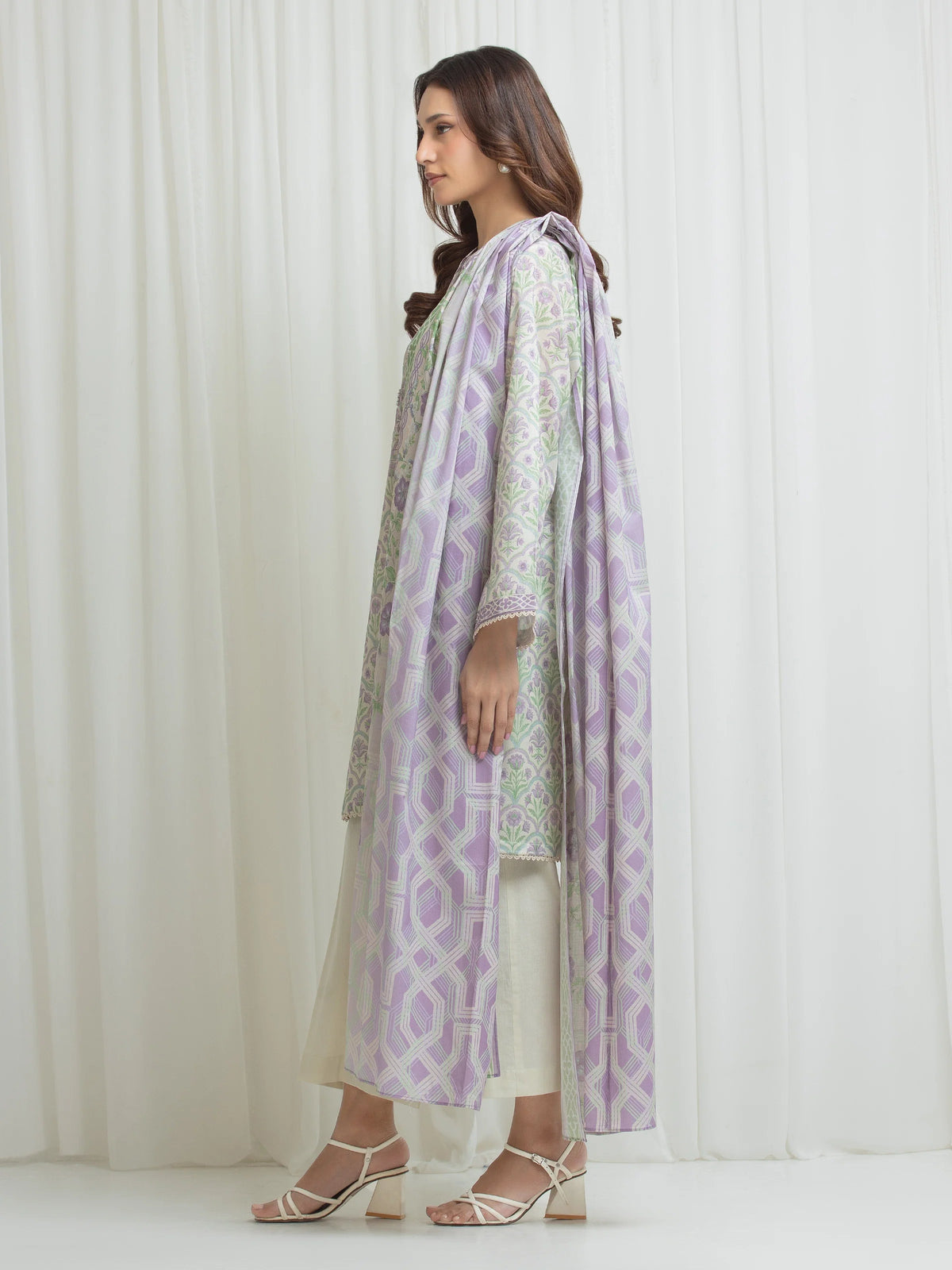 Printed Lawn Suit - EWU6A1-36703-3P