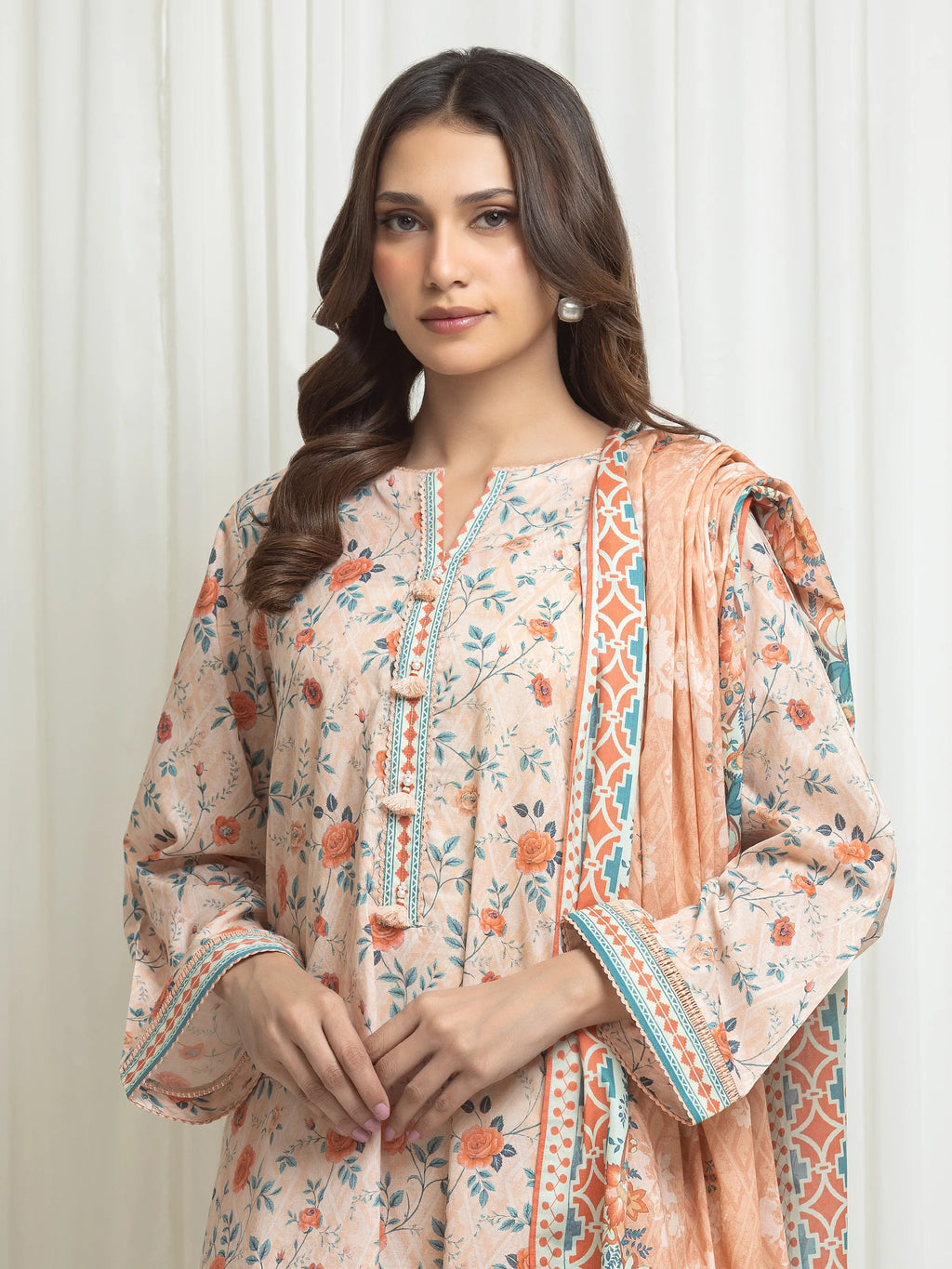 Printed Lawn Suit - EWU6A1-36706-3P