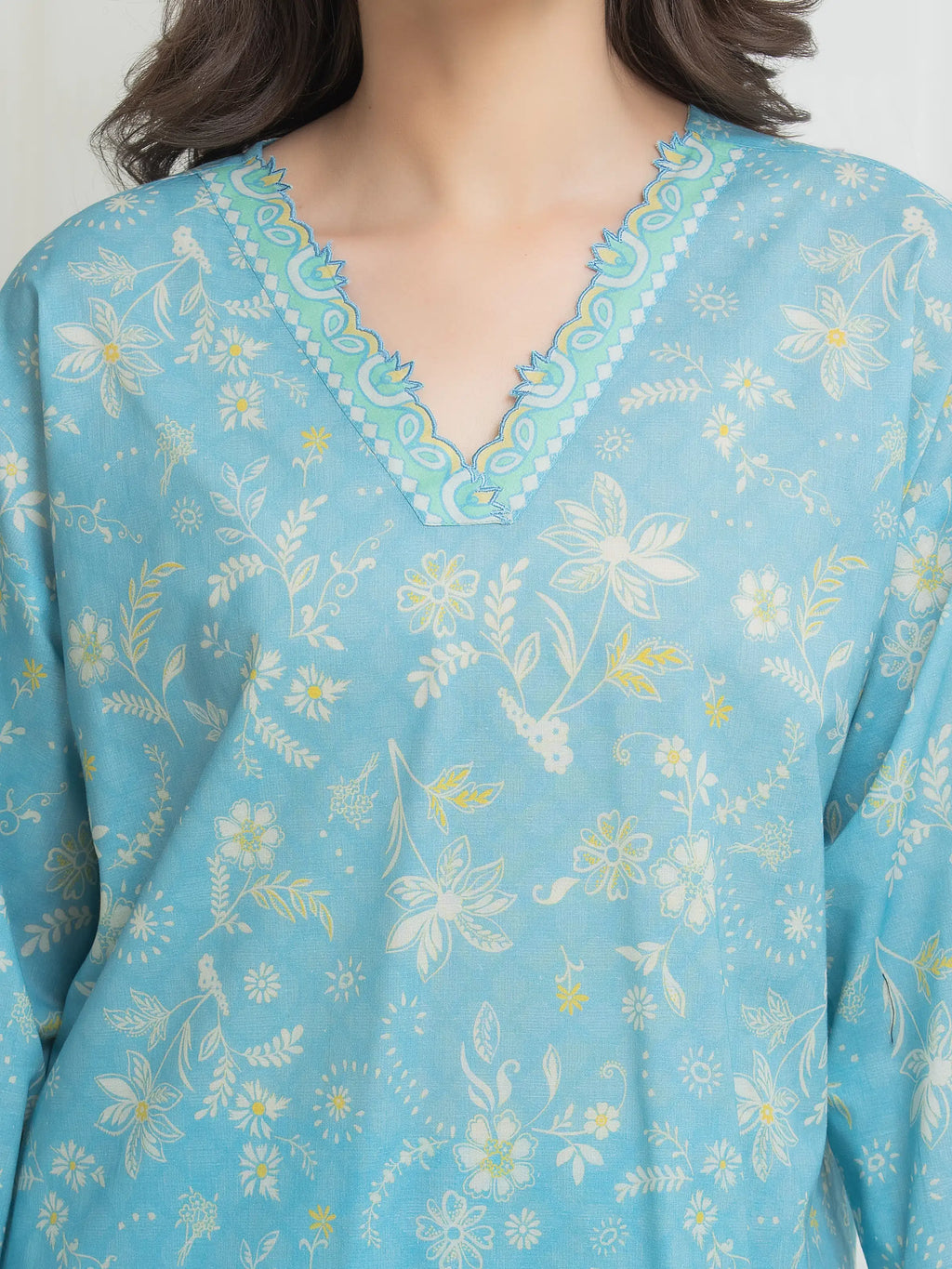 Printed Lawn Suit - EWU6A1-36715-3P