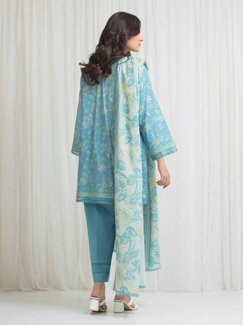 Printed Lawn Suit - EWU6A1-36715-3P