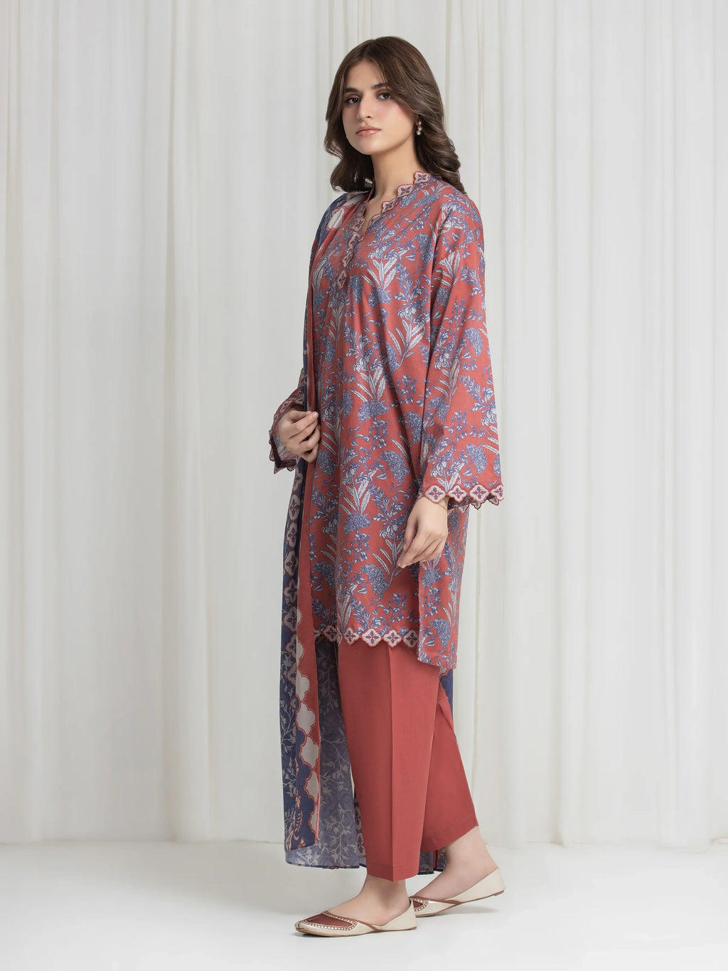 Printed Lawn Suit - EWU6A1-36730-3P