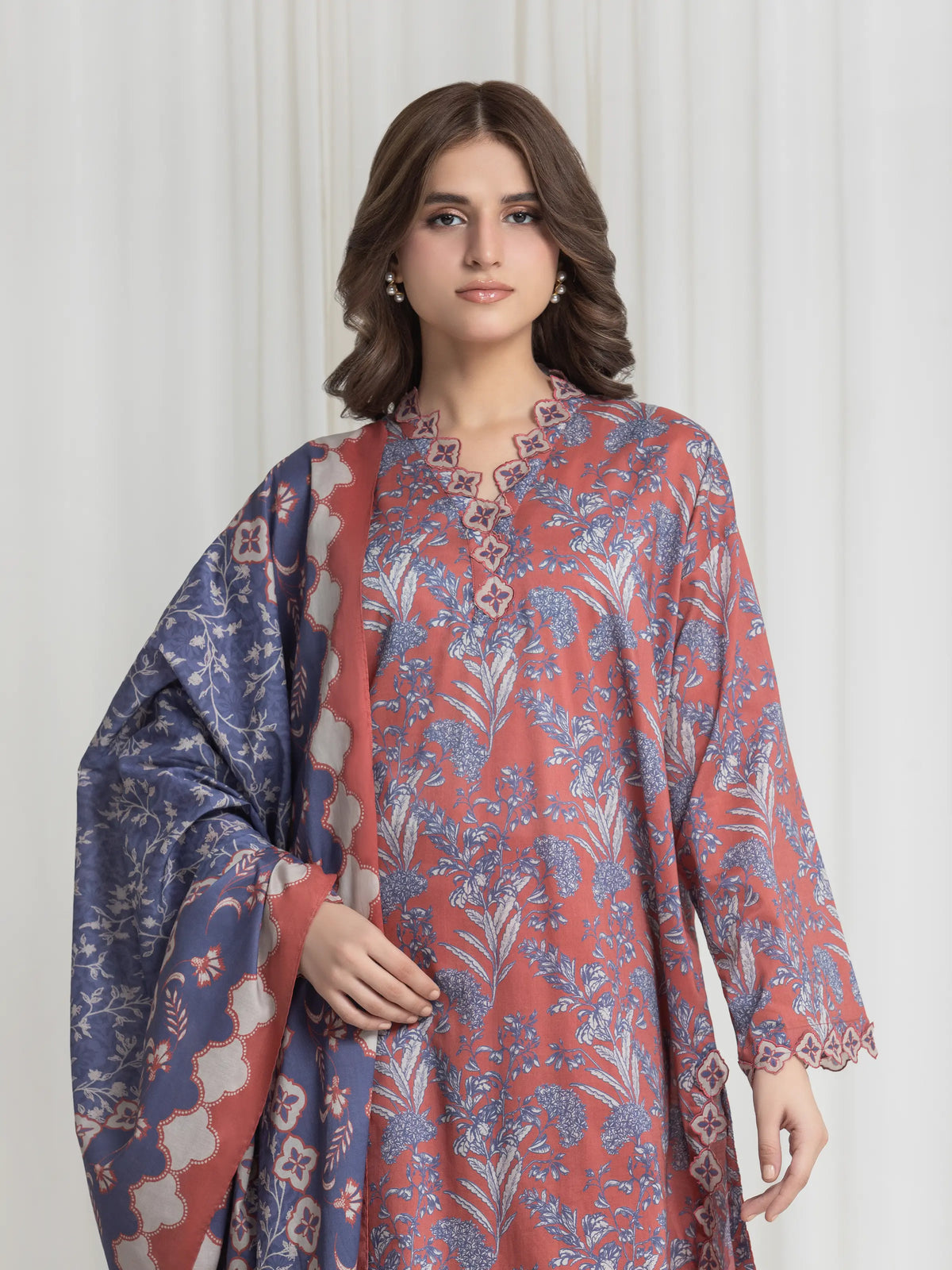 Printed Lawn Suit - EWU6A1-36730-3P
