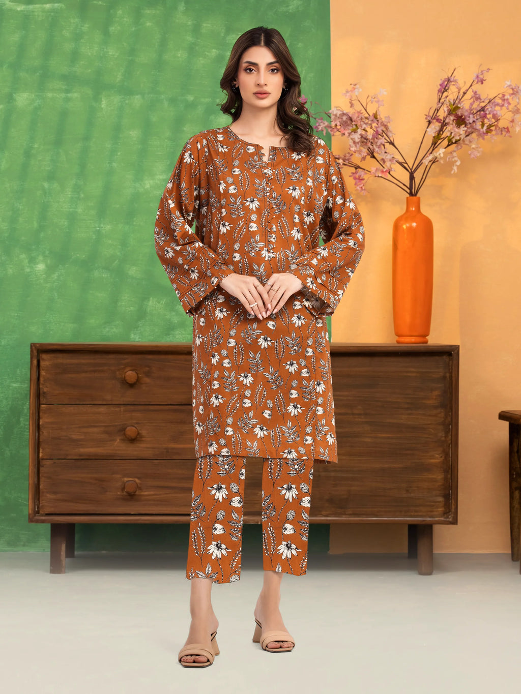 Printed Lawn Shirt Trouser - EWU6A1-36801ST