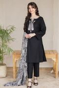 TSS-3 Piece Unstitched Embroidered Dhanak Suit