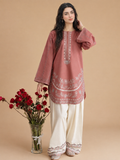 2 Piece Stitched Embroidered Dhanak Fabric MB-50