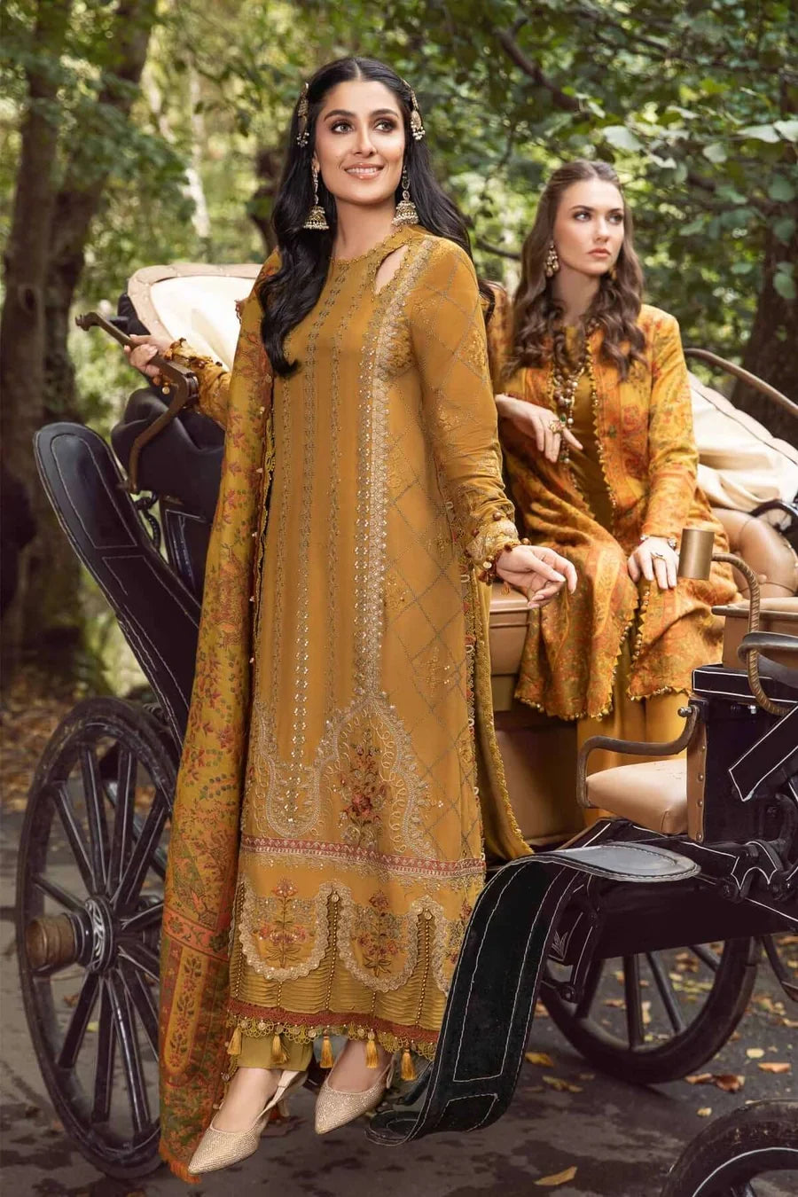 TSS-MB3110 3 Piece Unstitched Embroidered Dhanak Suit