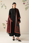 3 Piece Unstitched Embroidered Dhanak Suit BQ-145