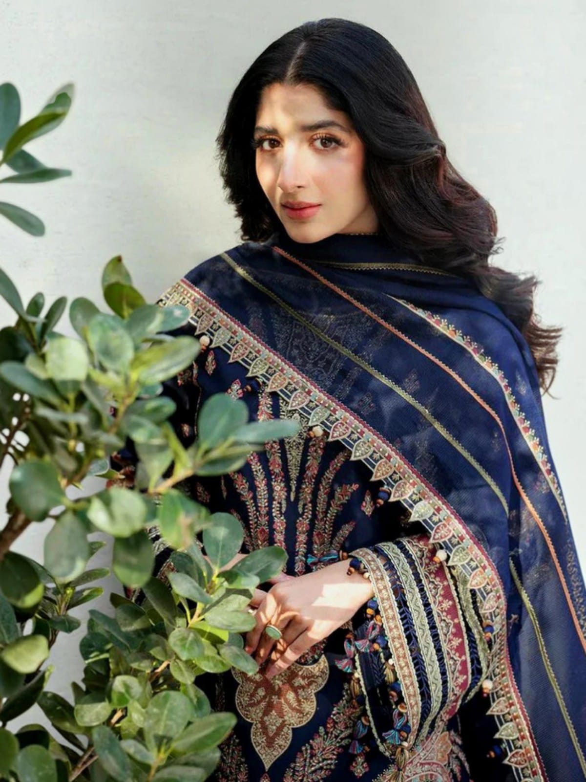 3 Piece Unstitched Embroidered Dhanak Suit JZ-2990