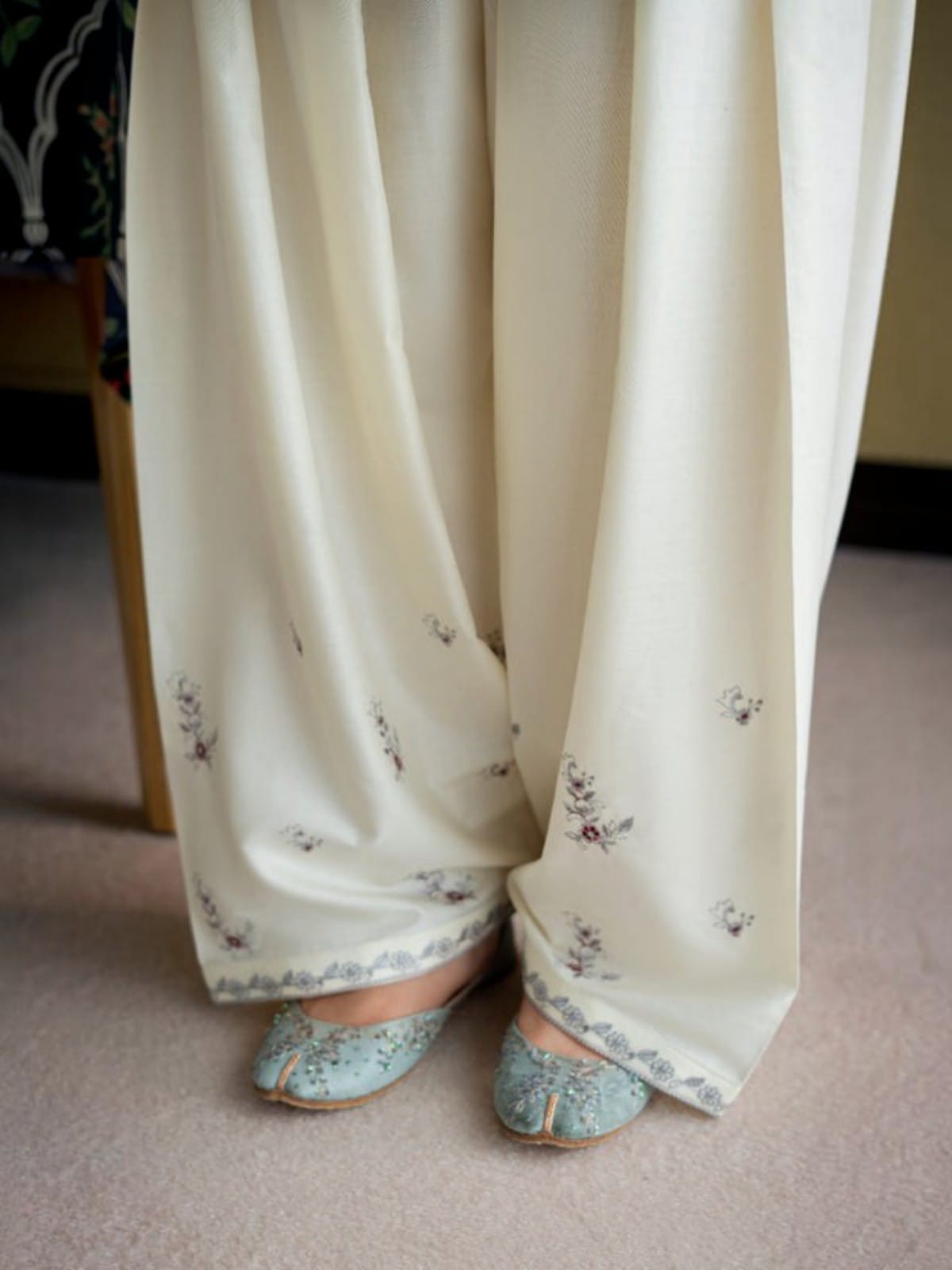 2 Piece Stitched Embroidered Dhanak Fabric MB-53