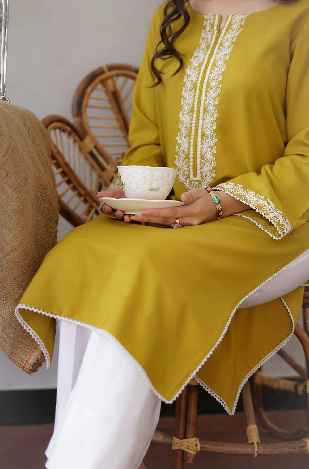 TSS-3 Piece Unstitched Embroidered Dhanak Suit