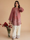 2 Piece Stitched Embroidered Dhanak Fabric MB-50